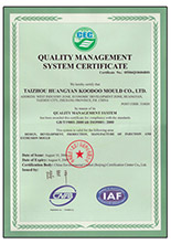 Quality management system certification